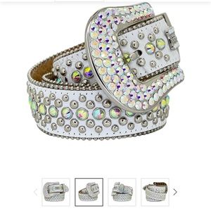 BB SIMON BELT BRAND NEW Kish White/AB